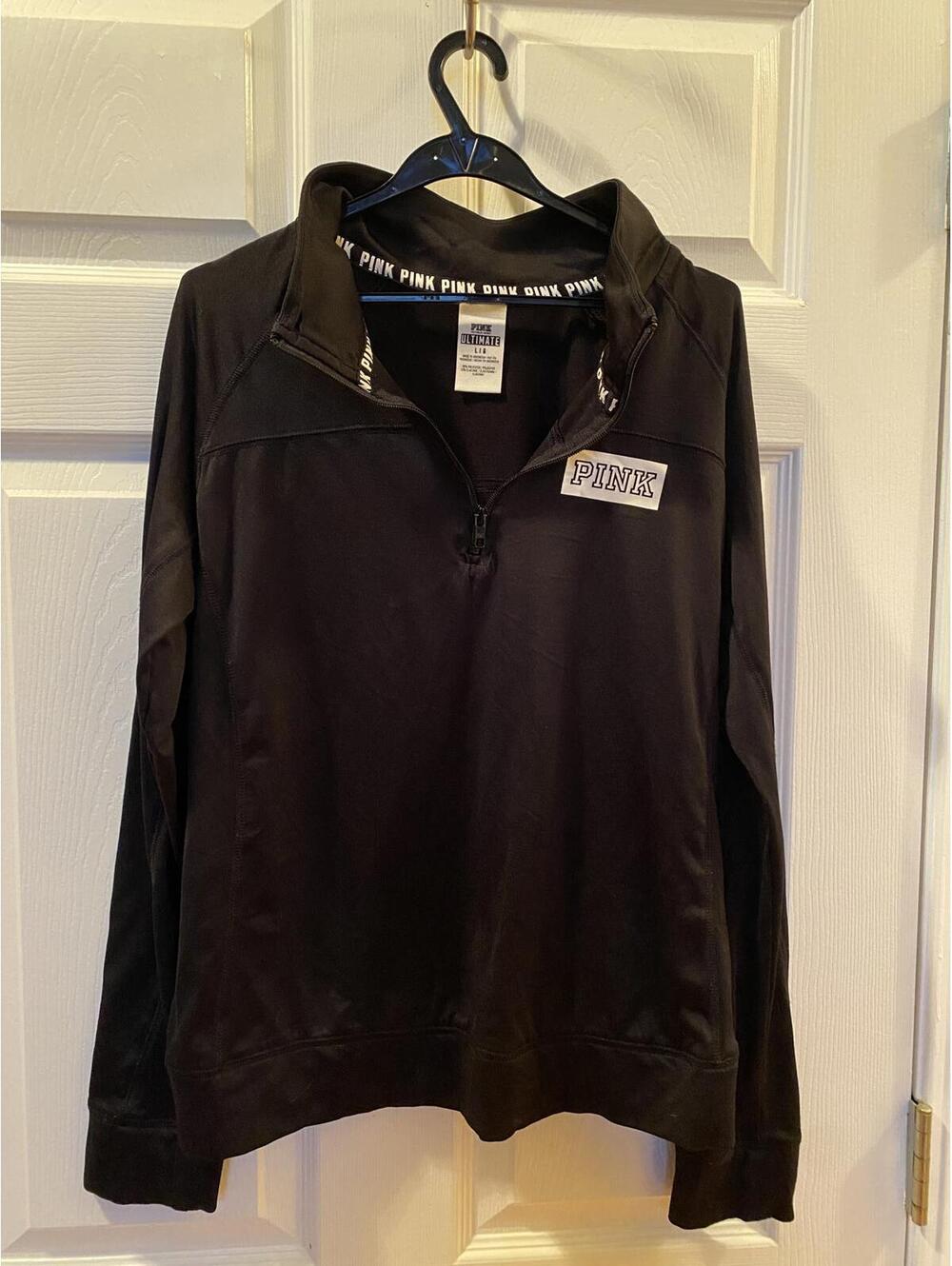 Victoria's Secret PINK Ultimate Black Pullover Size L/G